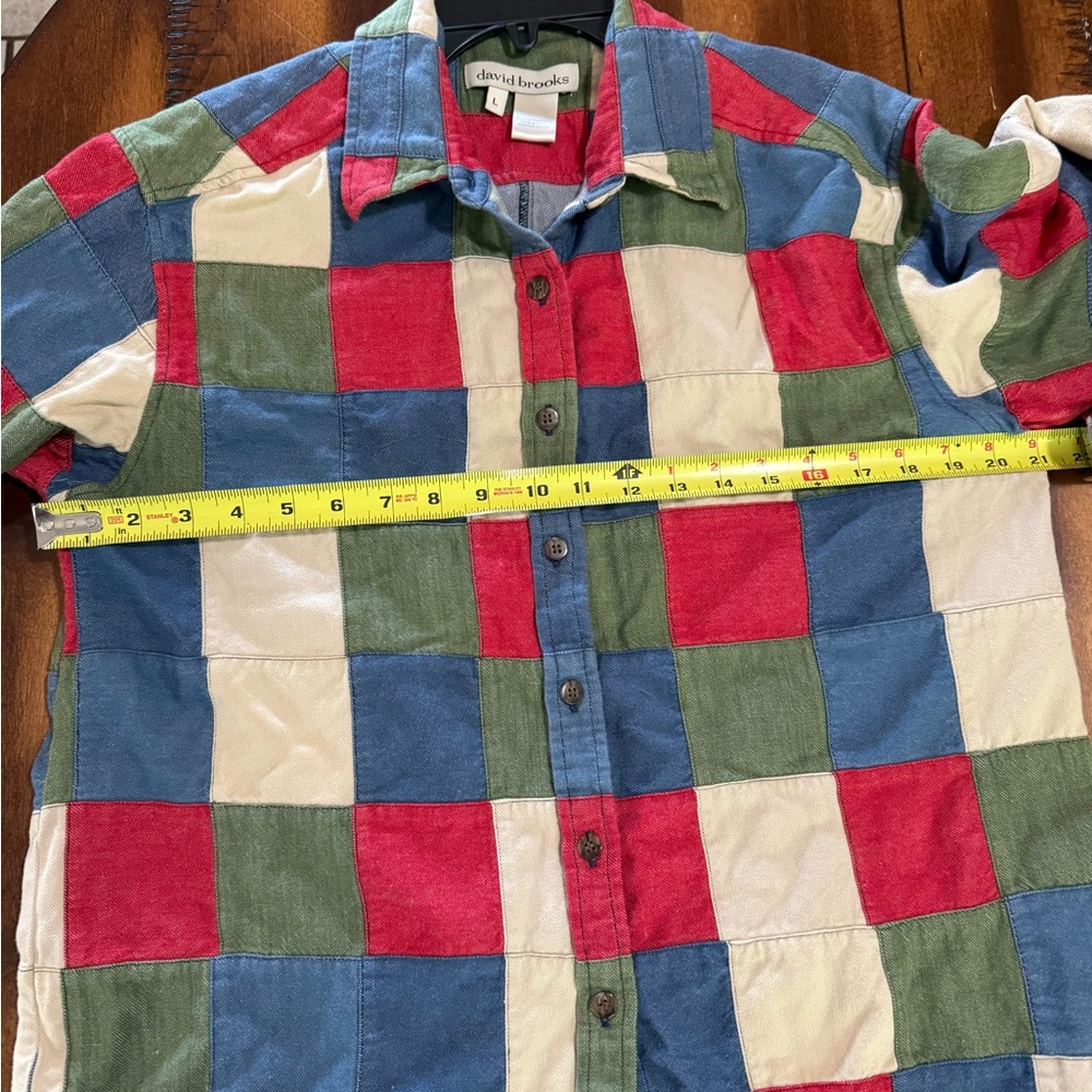 David Brooks Women’s Multicolor Patchwork Like Bu… - image 4